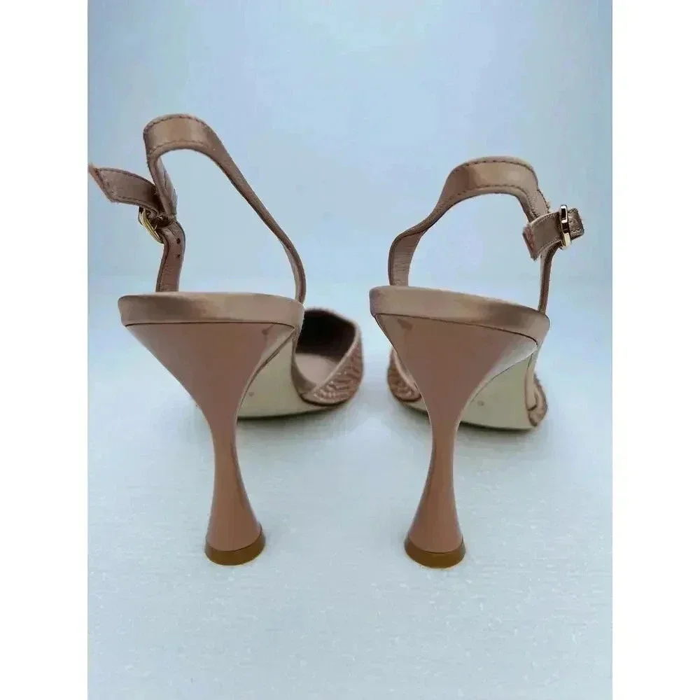 Jeffrey Campbell Zivote slingback pump heels size 8.5 embellished - Picture 6 of 11